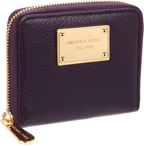 michael kors jet set wallet purple
